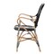 Baxton Studio Wallis Modern French Two-Tone Black and White Weaving and Natural Rattan Indoor Dining Chair 226-13114-ZORO - alternate 5